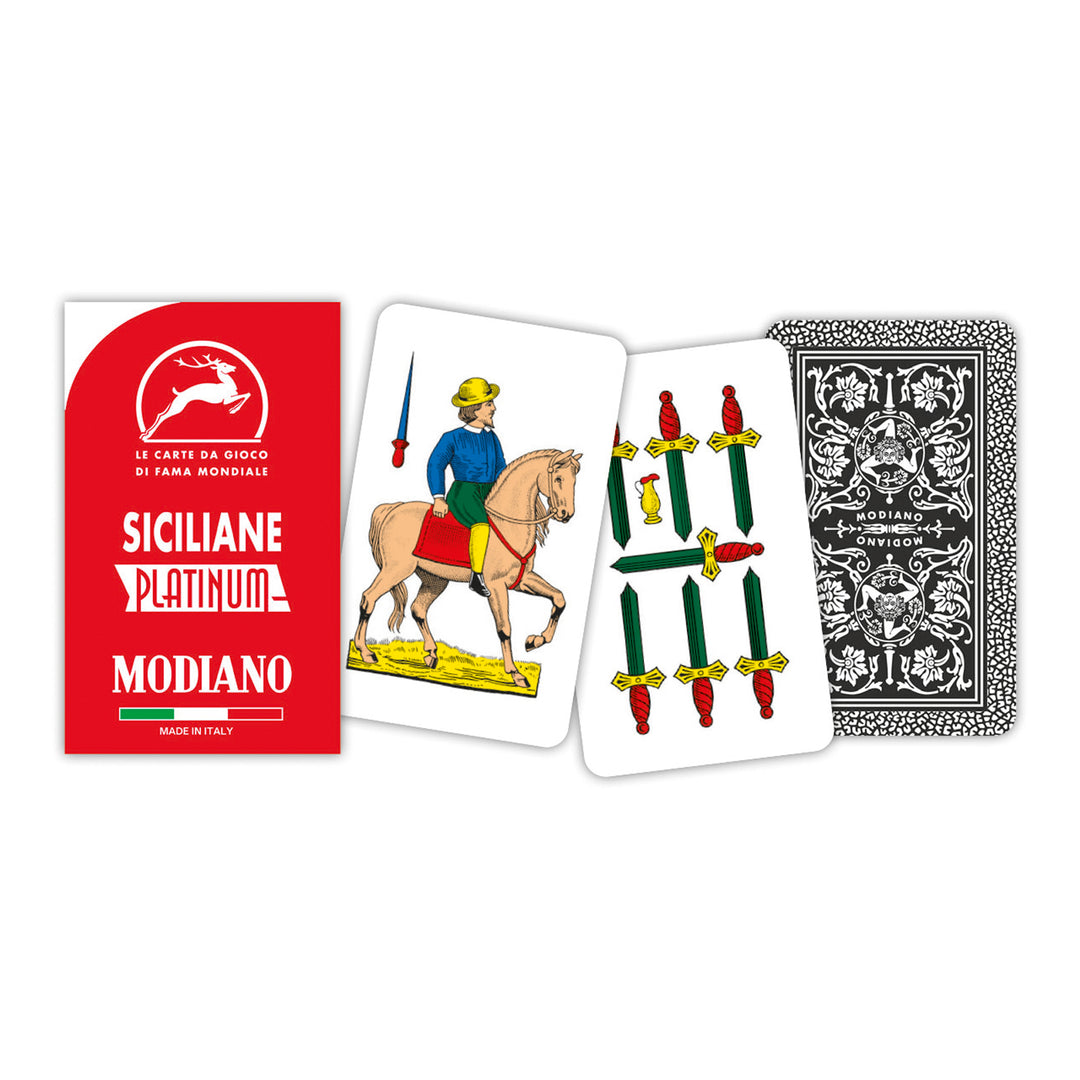 300215 CARTE SICILIANE ROSSO PLATINUM