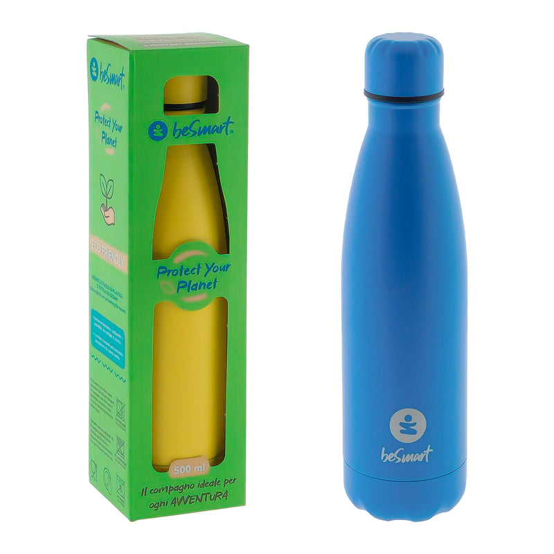 BORRACCIA TERMICA IN ACCIAIO INOX 500ML COLORE PASTELLO