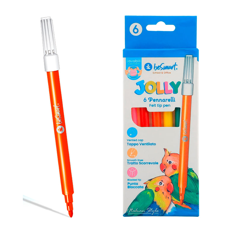 SCATOLA 6 PENNARELLI JOLLY BESMART