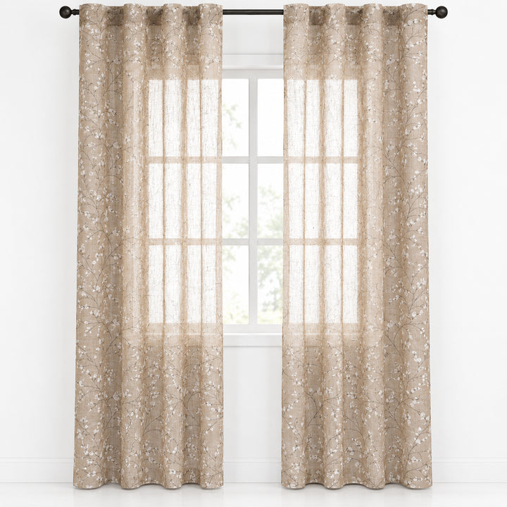 COPPIA TENDE ANTIGUA SEMI FILTRANTI FANTASIA MAGNOLIA 2X70X220CM MAGGESE