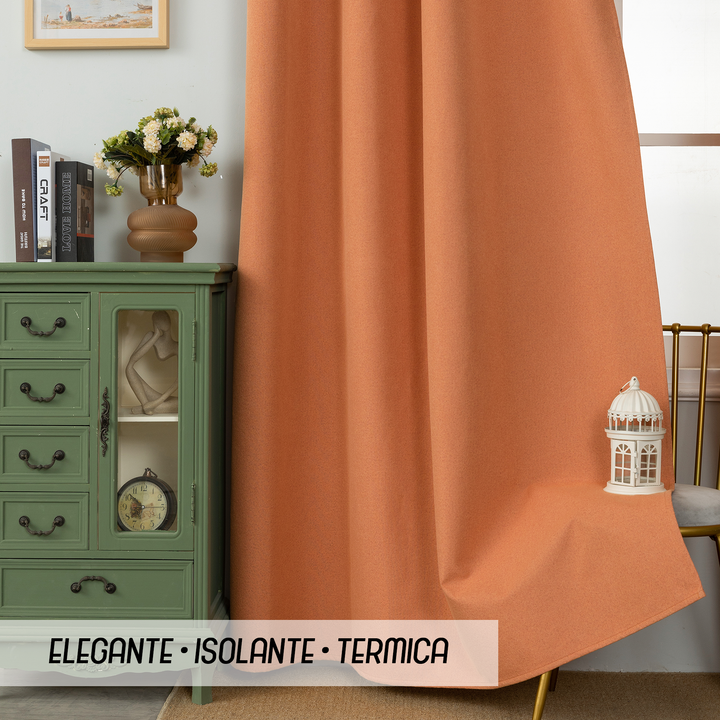 TENDA BARBADOS TOTALMENTE OSCURANTE 1 PANNELLO 140X280CM ARANCIONE
