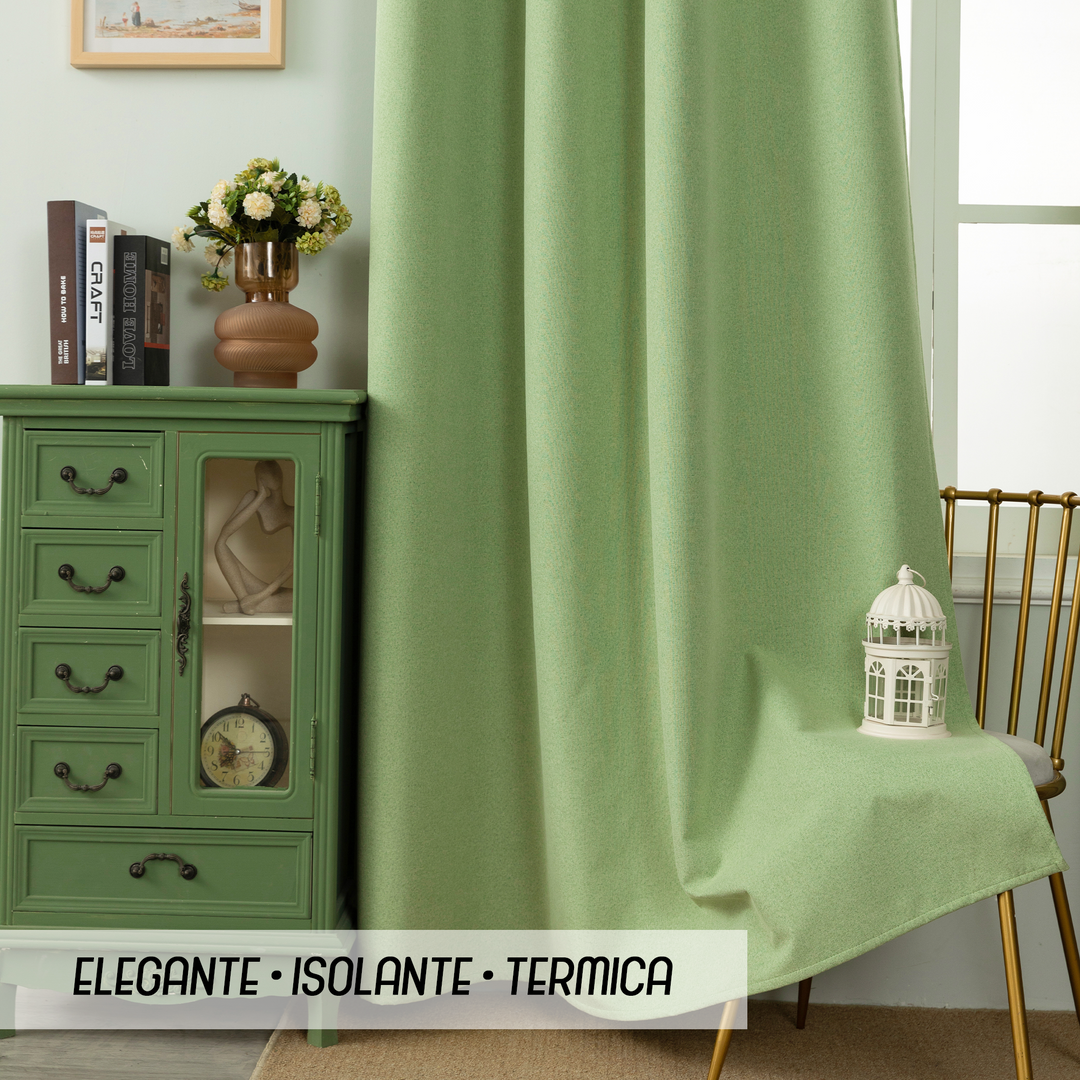 TENDA BARBADOS TOTALMENTE OSCURANTE 1 PANNELLO 140X240CM VERDE