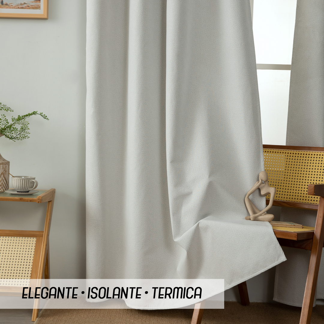 TENDA BARBADOS TOTALMENTE OSCURANTE 1 PANNELLO 140X240CM GREIGE