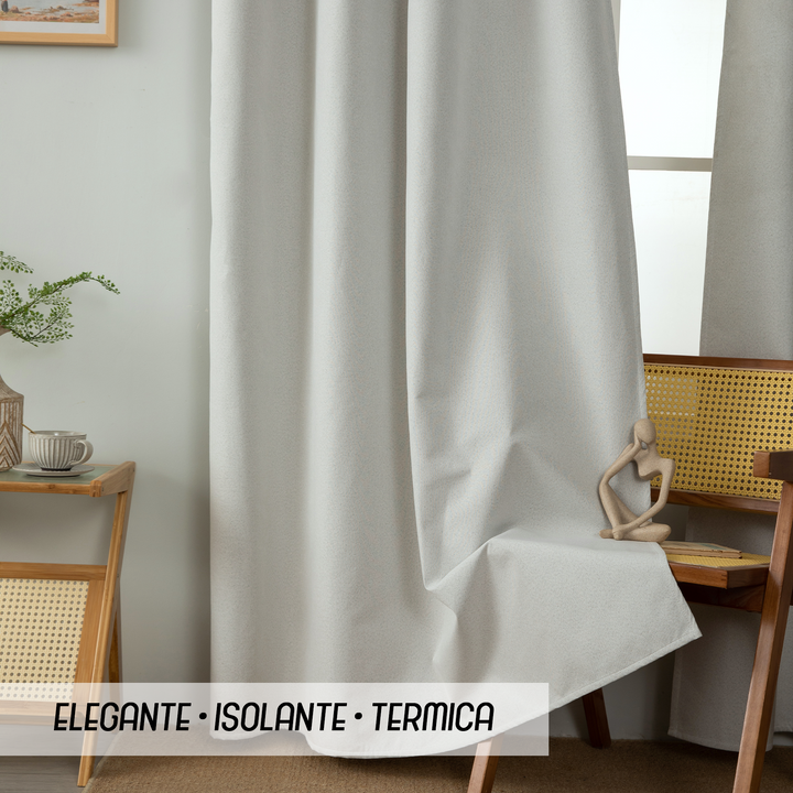 TENDA BARBADOS TOTALMENTE OSCURANTE 1 PANNELLO 140X240CM GREIGE