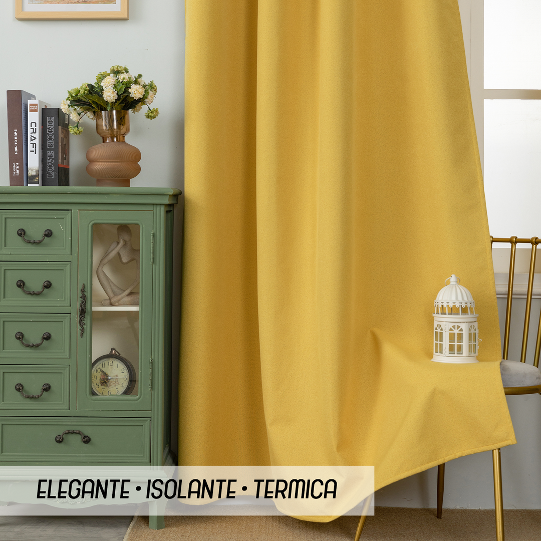 TENDA BARBADOS TOTALMENTE OSCURANTE 1 PANNELLO 140X220CM GIALLO