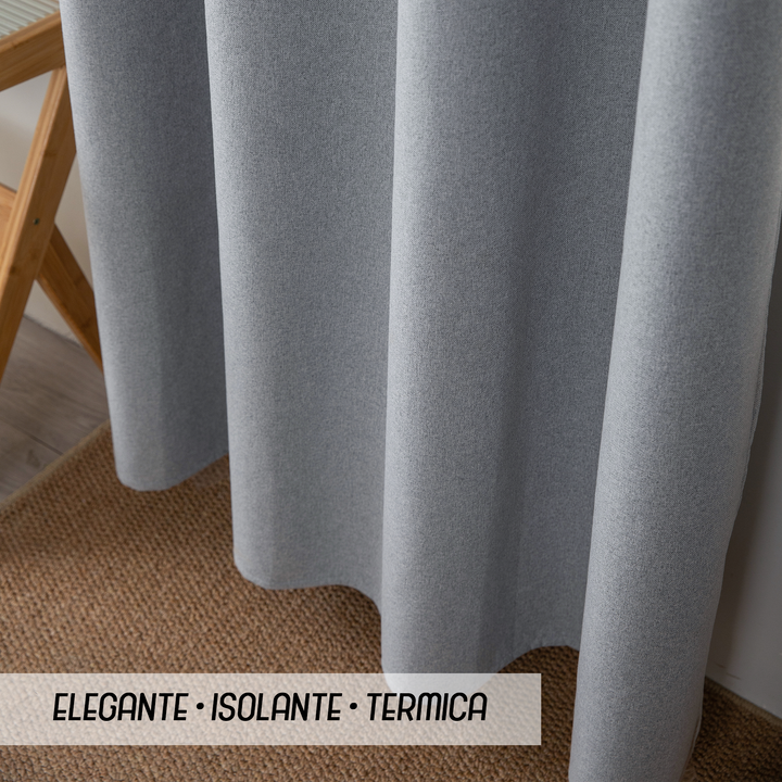 TENDA BARBADOS TOTALMENTE OSCURANTE 2X70X220CM GRIGIO