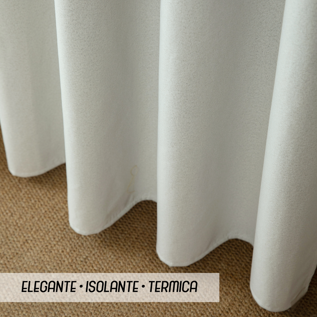 TENDA BARBADOS TOTALMENTE OSCURANTE 2X55X220CM GREIGE