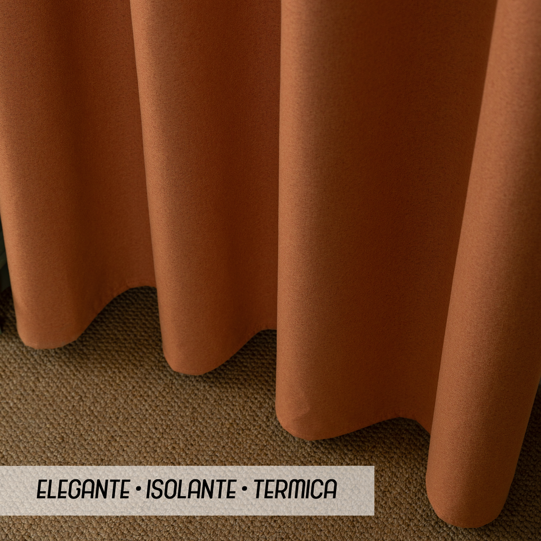 TENDA BARBADOS TOTALMENTE OSCURANTE 2X55X240CM ARANCIONE
