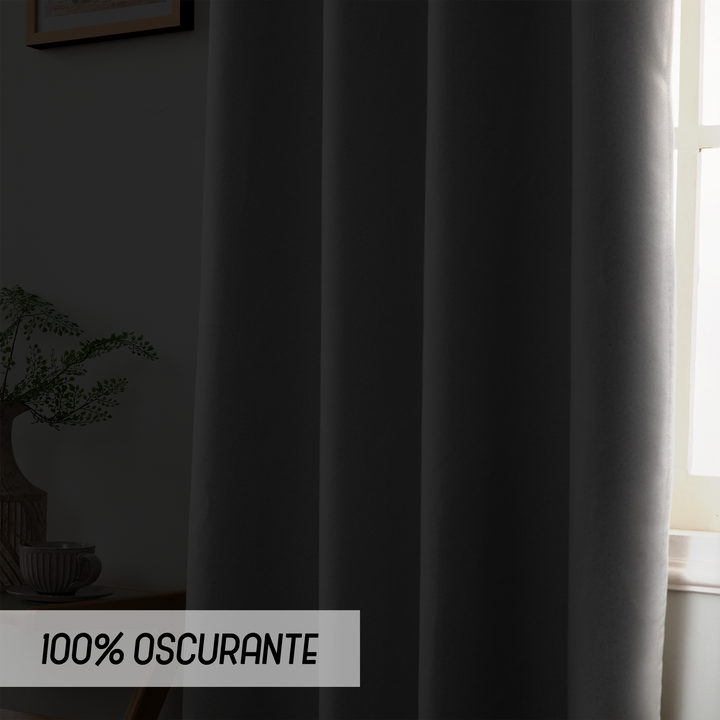 TENDA BARBADOS TOTALMENTE OSCURANTE 1 PANNELLO 140X240CM BIANCO FUMO