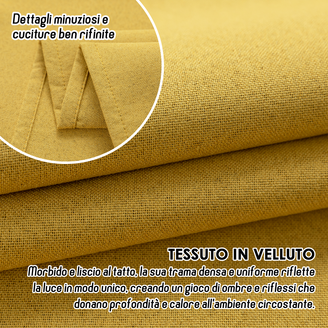 TENDA BARBADOS TOTALMENTE OSCURANTE 2X90X240CM GIALLO