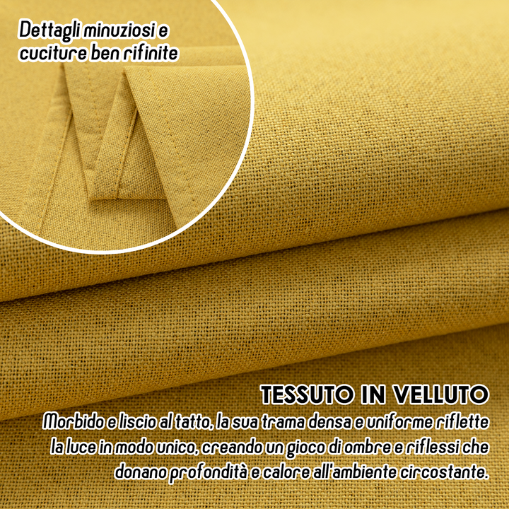 TENDA BARBADOS TOTALMENTE OSCURANTE 2X90X240CM GIALLO