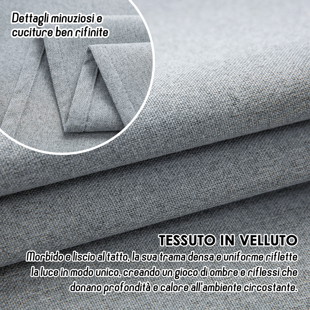 TENDA BARBADOS TOTALMENTE OSCURANTE 2X55X150CM GRIGIO