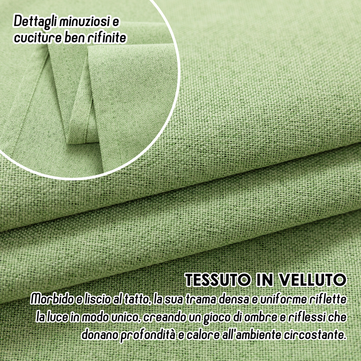 TENDA BARBADOS TOTALMENTE OSCURANTE 2X70X150CM VERDE