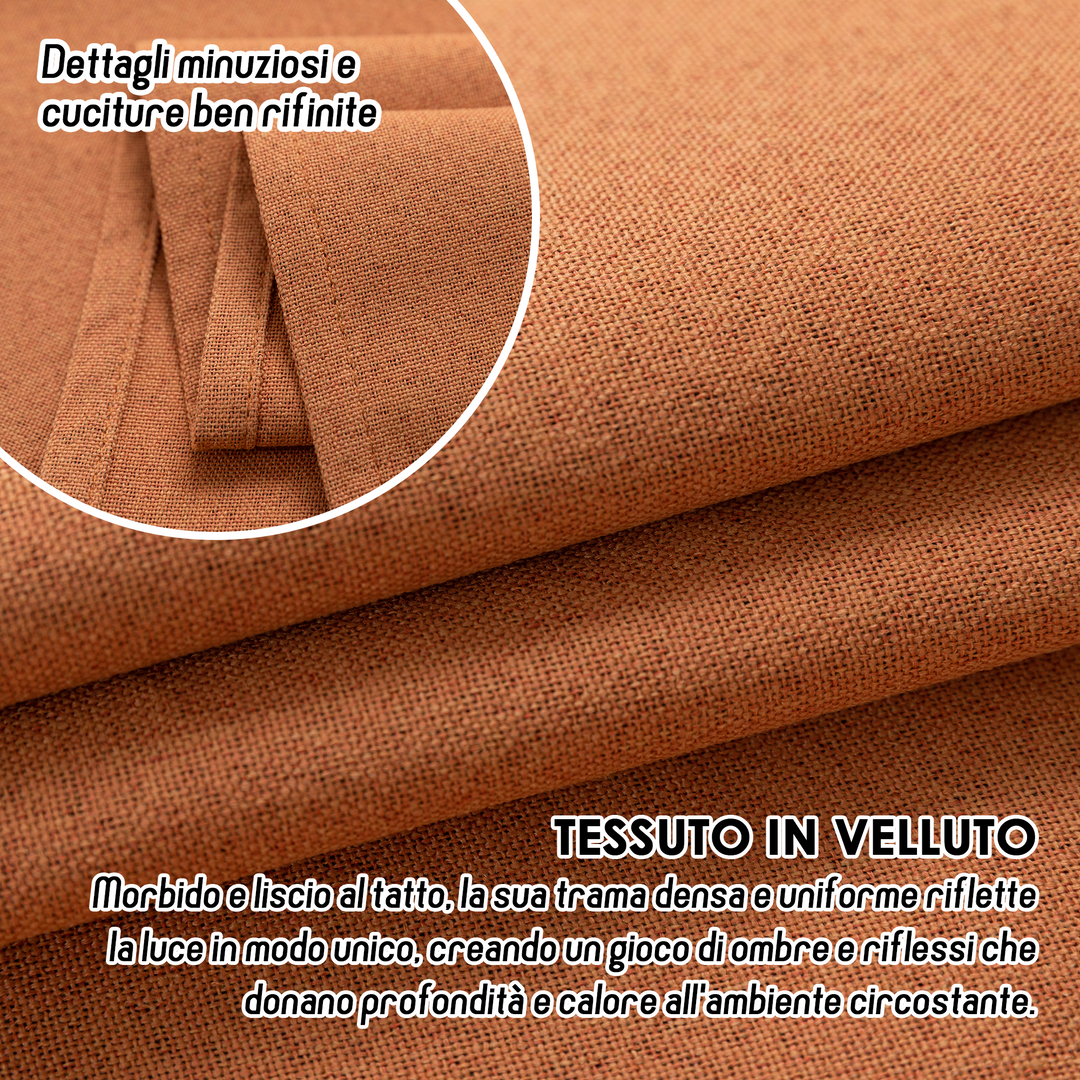 TENDA BARBADOS TOTALMENTE OSCURANTE 2X70X150CM ARANCIONE
