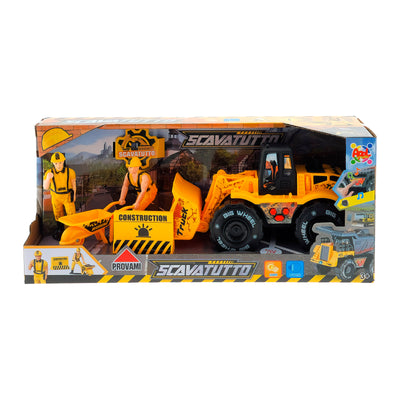 SET CANTIERE SCAVATUTTO A FRIZIONE CON LUCI E SUONI