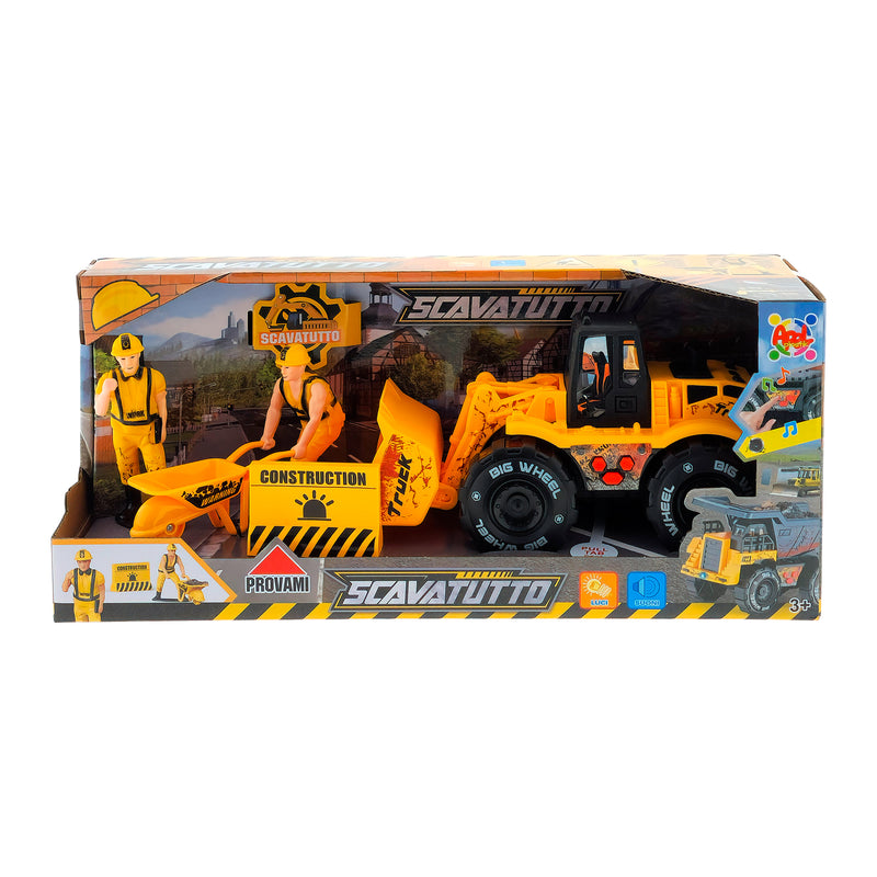 SET CANTIERE SCAVATUTTO A FRIZIONE CON LUCI E SUONI