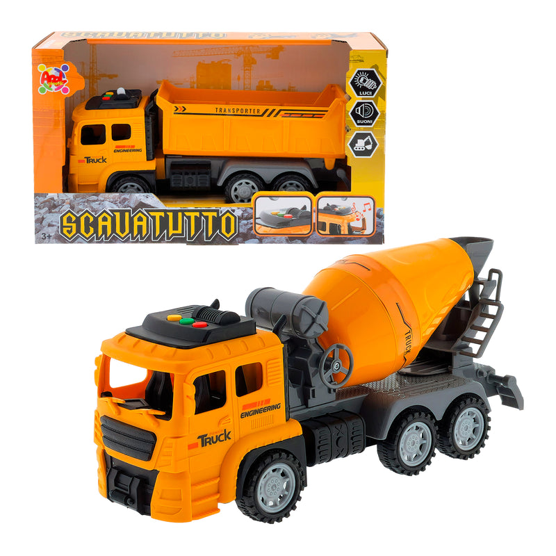 CAMION CANTIERE A FRIZIONE CON LUCI E SUONI