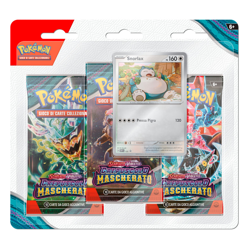 PK60503 POKEMON SV6 CREPUSCOLO MASCHERATO - BLISTER 3 BUSTINE + 1 CARD