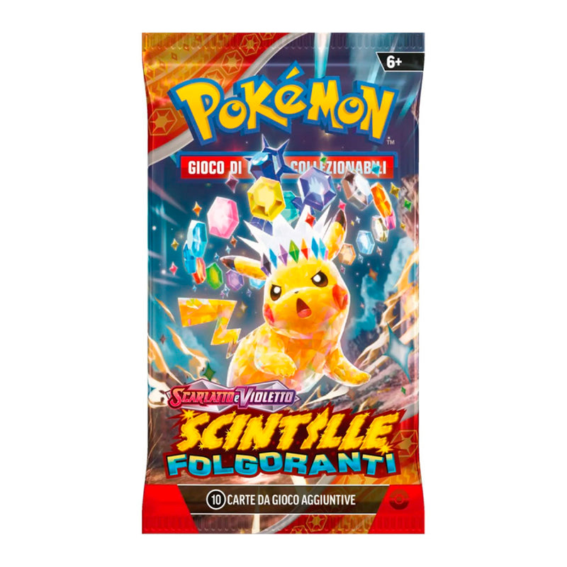 PK60565 POKEMON SV8 SCINTILLE FOLGORANTI - BUSTA 10 CARTE