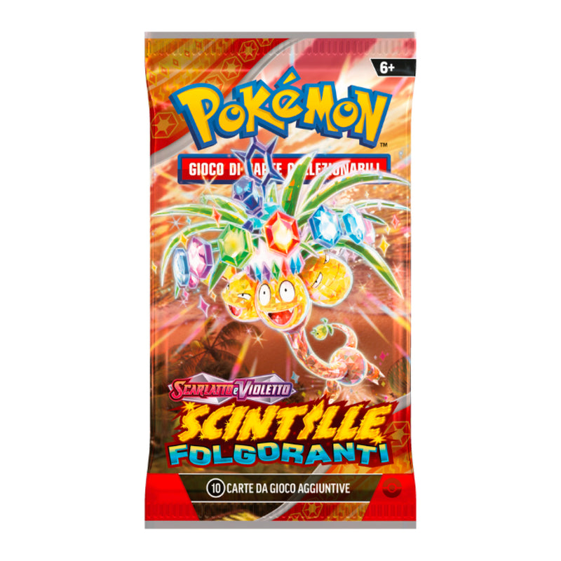 PK60565 POKEMON SV8 SCINTILLE FOLGORANTI - BUSTA 10 CARTE