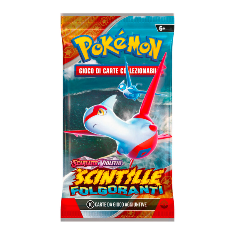 PK60565 POKEMON SV8 SCINTILLE FOLGORANTI - BUSTA 10 CARTE