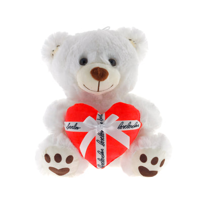 PELUCHE ORSETTO CON CUORE REGALO 25CM