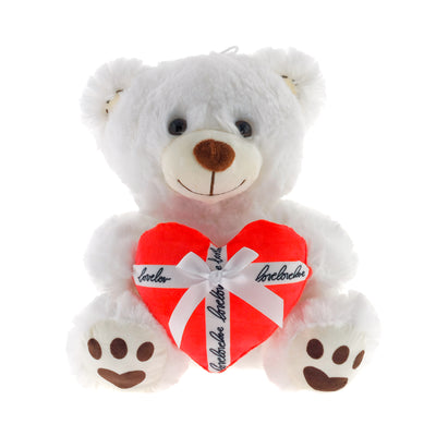 PELUCHE ORSETTO CON CUORE REGALO 30CM