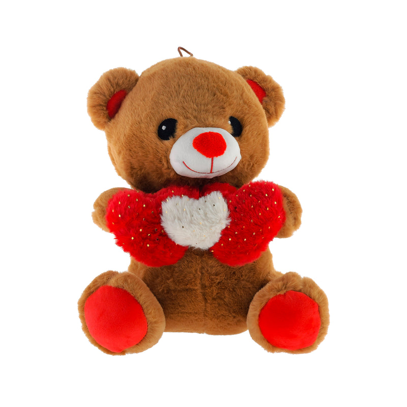 PELUCHE ORSETTO CON 3 CUORI 25CM