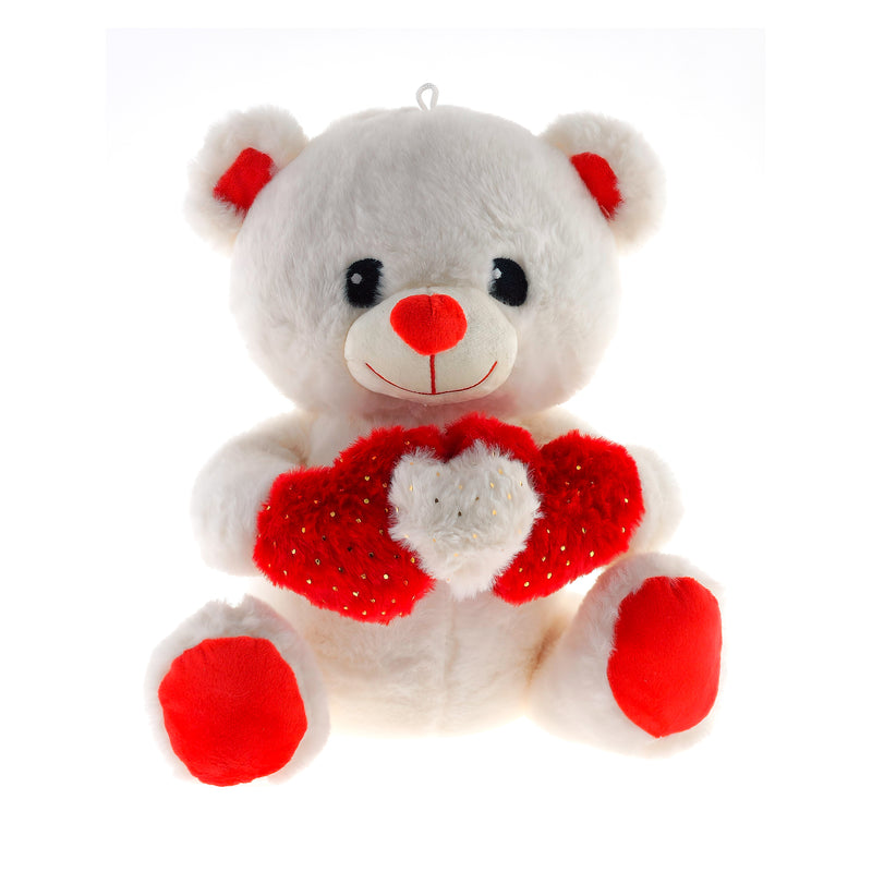 PELUCHE ORSETTO CON 3 CUORI 30CM