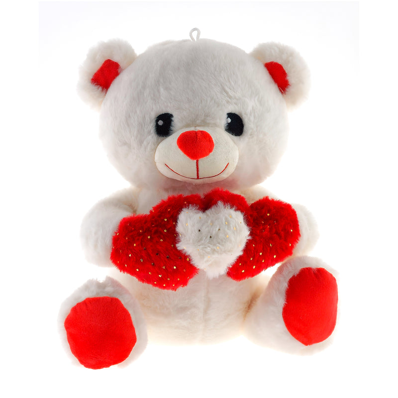 PELUCHE ORSETTO CON 3 CUORI 45CM