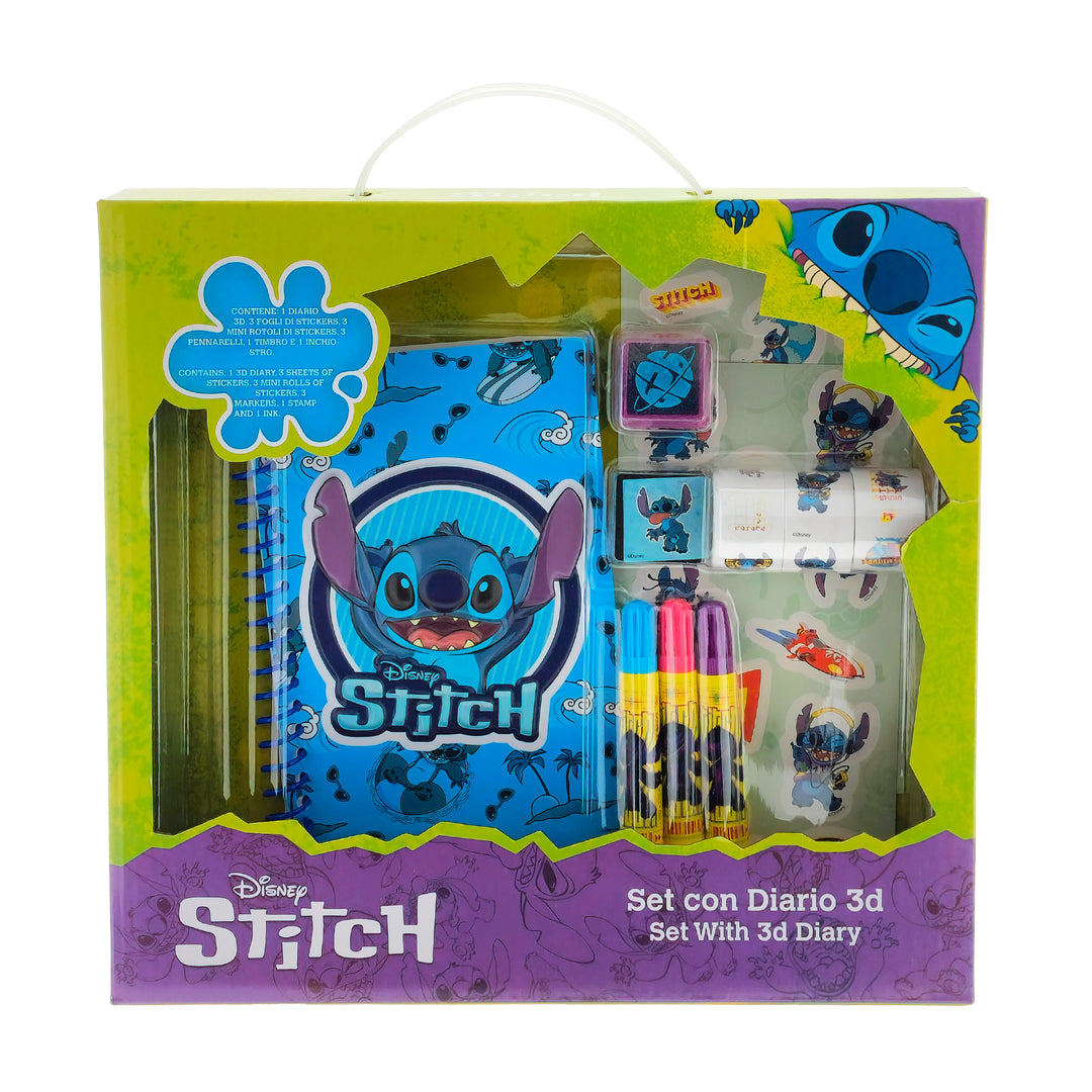 DIARIO 3D SPIRALATO STITCH