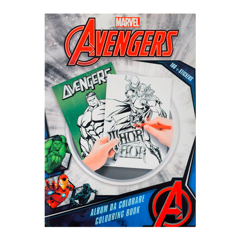 ALBUM DA COLORARE CON STICKERS AVENGERS