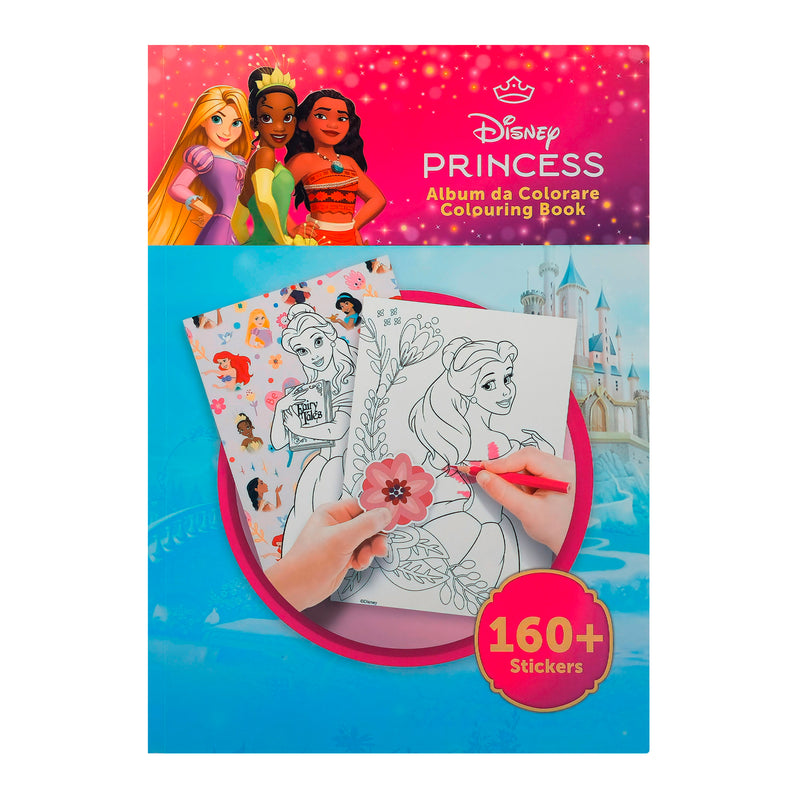 ALBUM DA COLORARE CON STICKERS PRINCESS