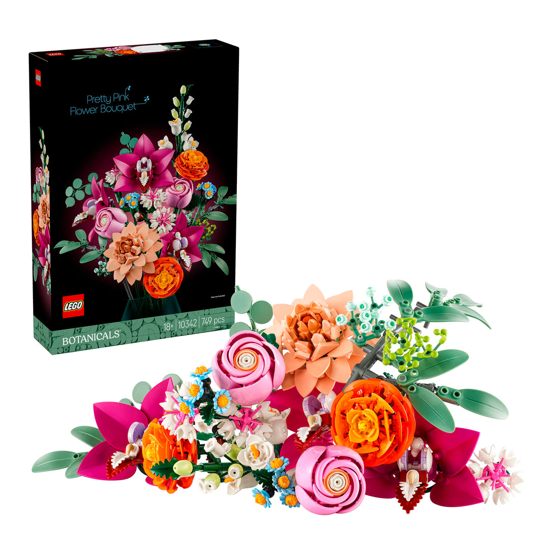LEGO 10342 BOUQUET DI FIORI ROSA
