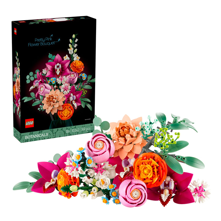 LEGO 10342 BOUQUET DI FIORI ROSA