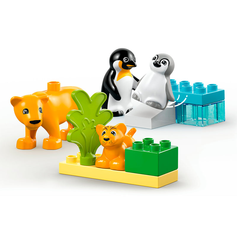 LEGO 10442 DUPLO TOWN FAMIGLIE DI ANIMALI: PINGUINI E LEONI