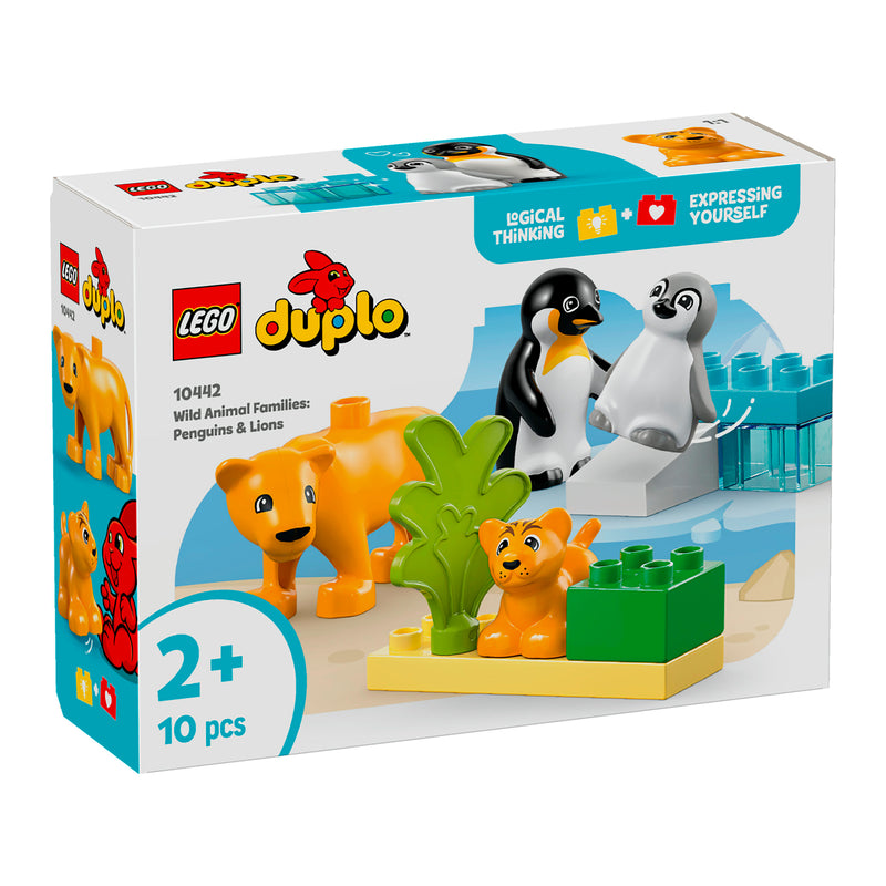 LEGO 10442 DUPLO TOWN FAMIGLIE DI ANIMALI: PINGUINI E LEONI