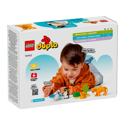 LEGO 10442 DUPLO TOWN FAMIGLIE DI ANIMALI: PINGUINI E LEONI