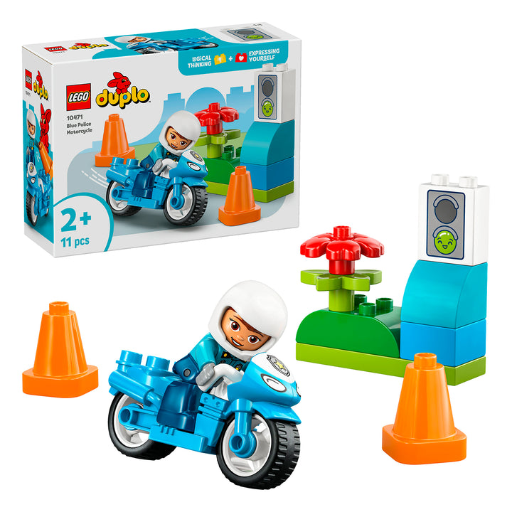 LEGO 10471 MOTOCICLETTA BLU DELLA POLIZIA