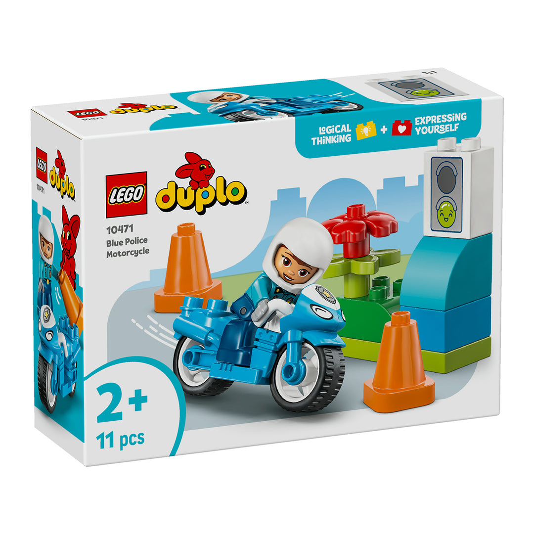 LEGO 10471 MOTOCICLETTA BLU DELLA POLIZIA