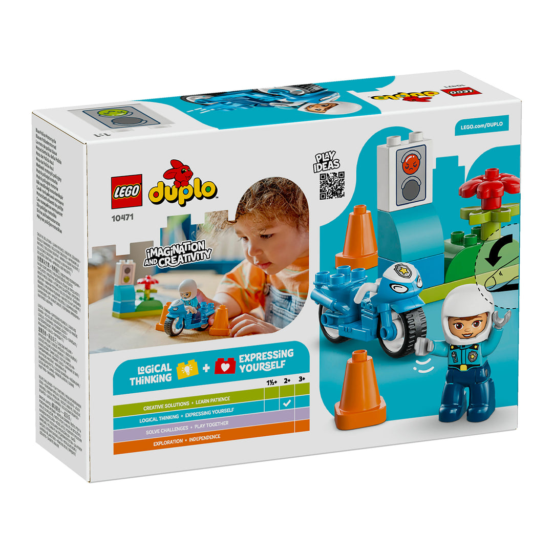 LEGO 10471 MOTOCICLETTA BLU DELLA POLIZIA