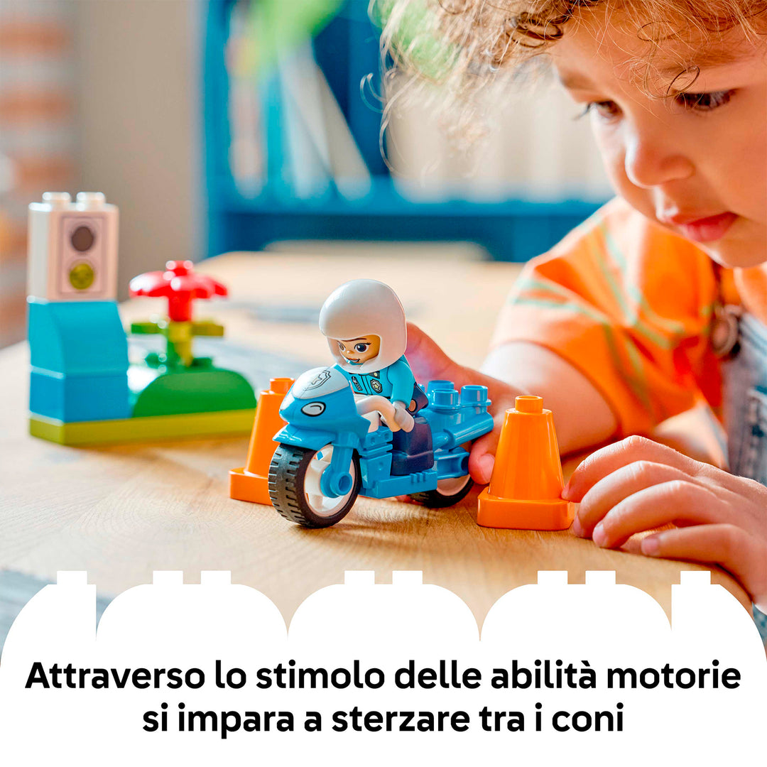 LEGO 10471 MOTOCICLETTA BLU DELLA POLIZIA