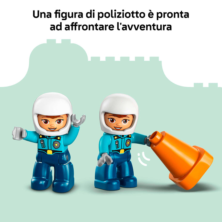 LEGO 10471 MOTOCICLETTA BLU DELLA POLIZIA