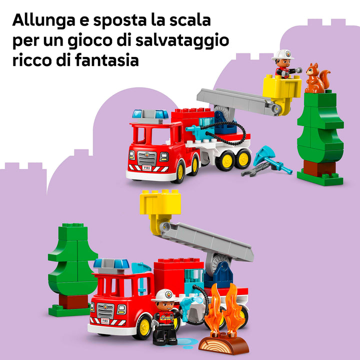 LEGO 10473 AUTOPOMPA CON MANICHETTA E POMPIERE