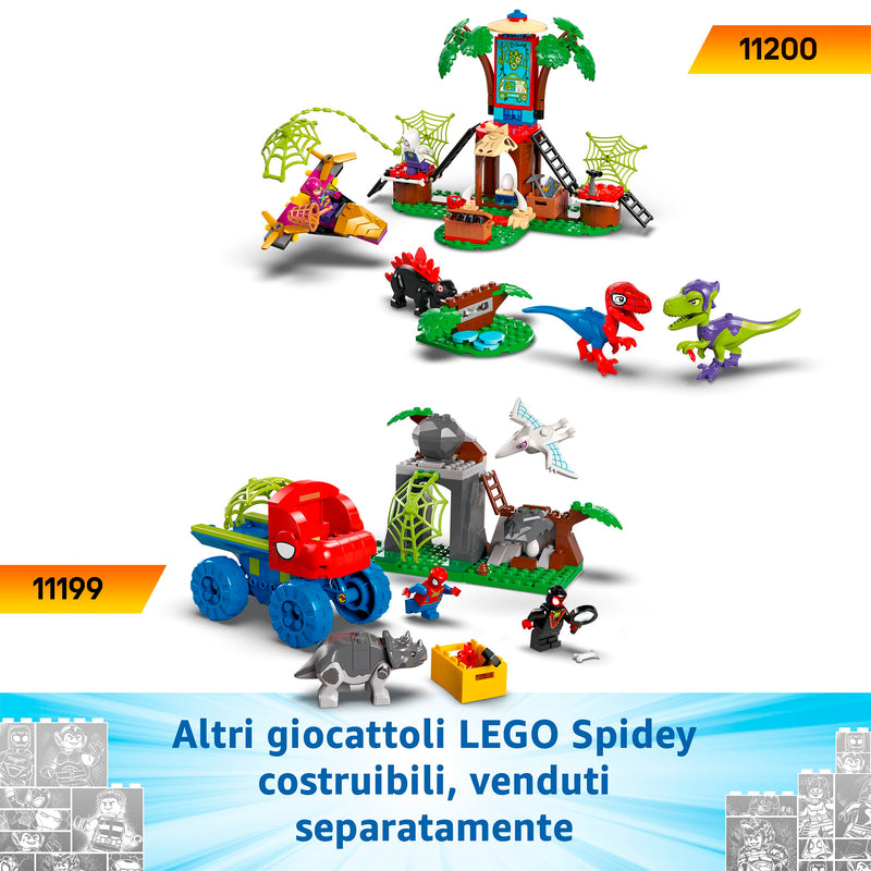 LEGO 11198 SPIDEY INSEGUIMENTO SUI DINO-VEICOLI DI SPIN ED ELECTRO