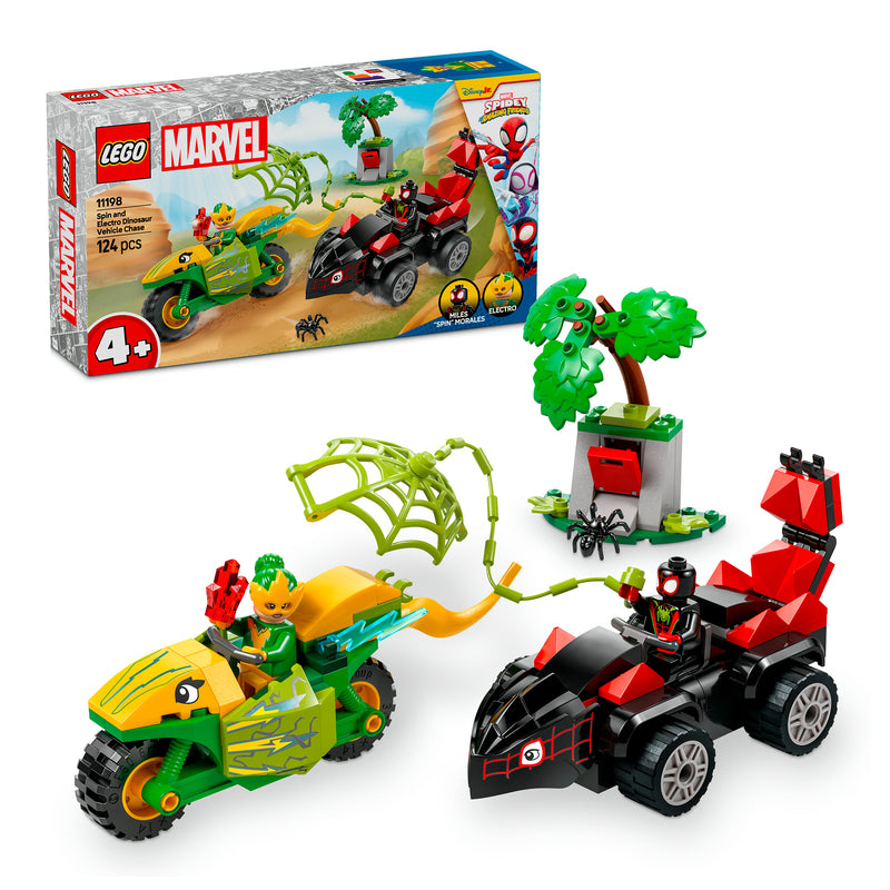 LEGO 11198 SPIDEY INSEGUIMENTO SUI DINO-VEICOLI DI SPIN ED ELECTRO