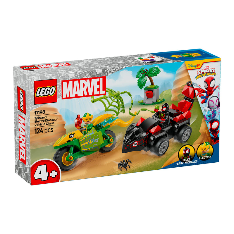 LEGO 11198 SPIDEY INSEGUIMENTO SUI DINO-VEICOLI DI SPIN ED ELECTRO