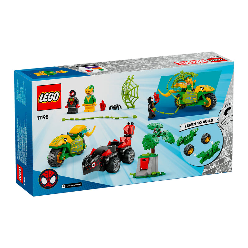 LEGO 11198 SPIDEY INSEGUIMENTO SUI DINO-VEICOLI DI SPIN ED ELECTRO