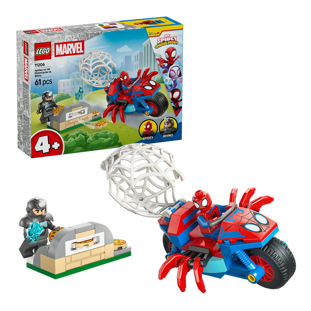 LEGO 11206 SPIDEY SULLA MOTO CONTRO RHINO