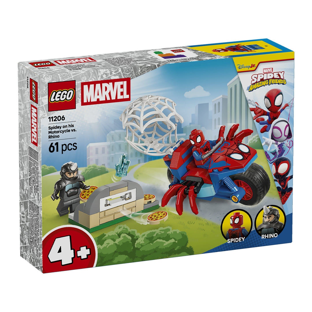 LEGO 11206 SPIDEY SULLA MOTO CONTRO RHINO